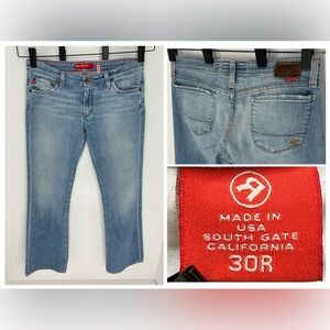 Big Star Boot Cut Jeans Size 30R 32x31.5‎ Coastal Cowgirl Western USA Made